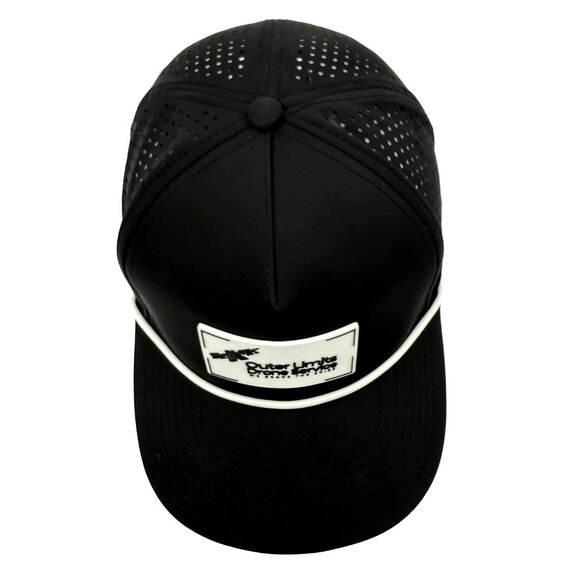 BRANDED BILLS Outer Limits Drone Service Black Performance Snapback Trucker Hat - Picture 5 of 11